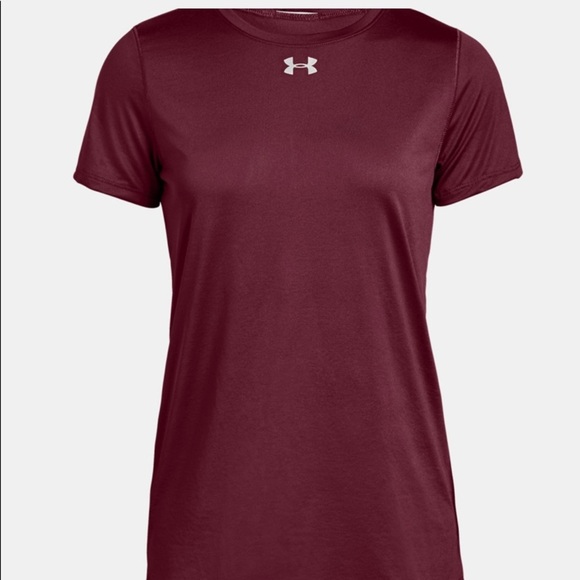 Under Armour Women’s Cranberry Locker T-Shirt Medium - Picture 4 of 5